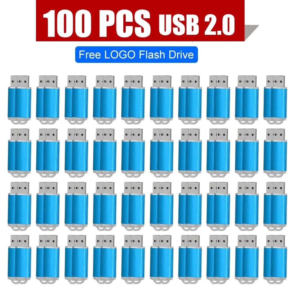 100PCS Pen Drive personalizado 4GB 8GB 16GB 32GB 64GB Memoria USB de alta velocidad 2. 0 Memoria Memoria Memoria Flash Drive Pendrive