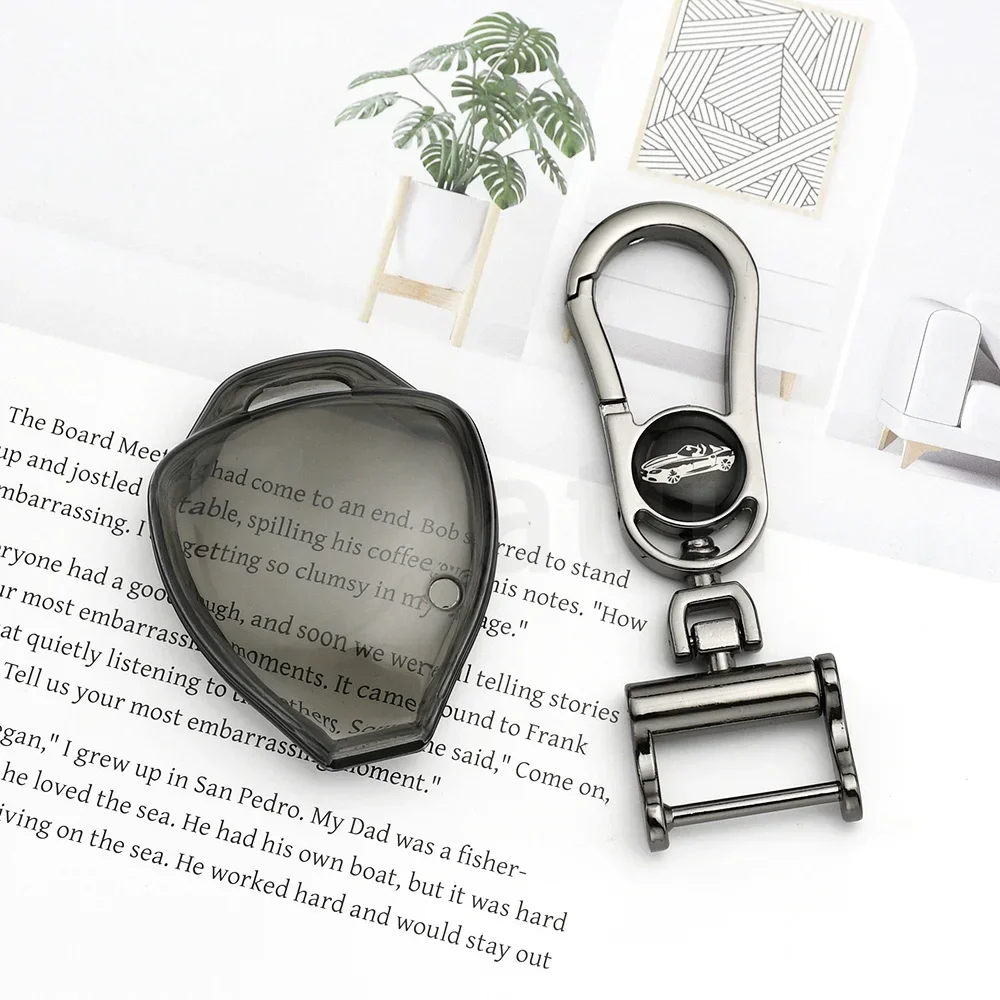 Transparent TPU Key Cover Keyless Shell For Toyota RAV4 HiLux Cruiser Fortuner Corolla VIOS Camry Yaris Car Key Case Fob Holder