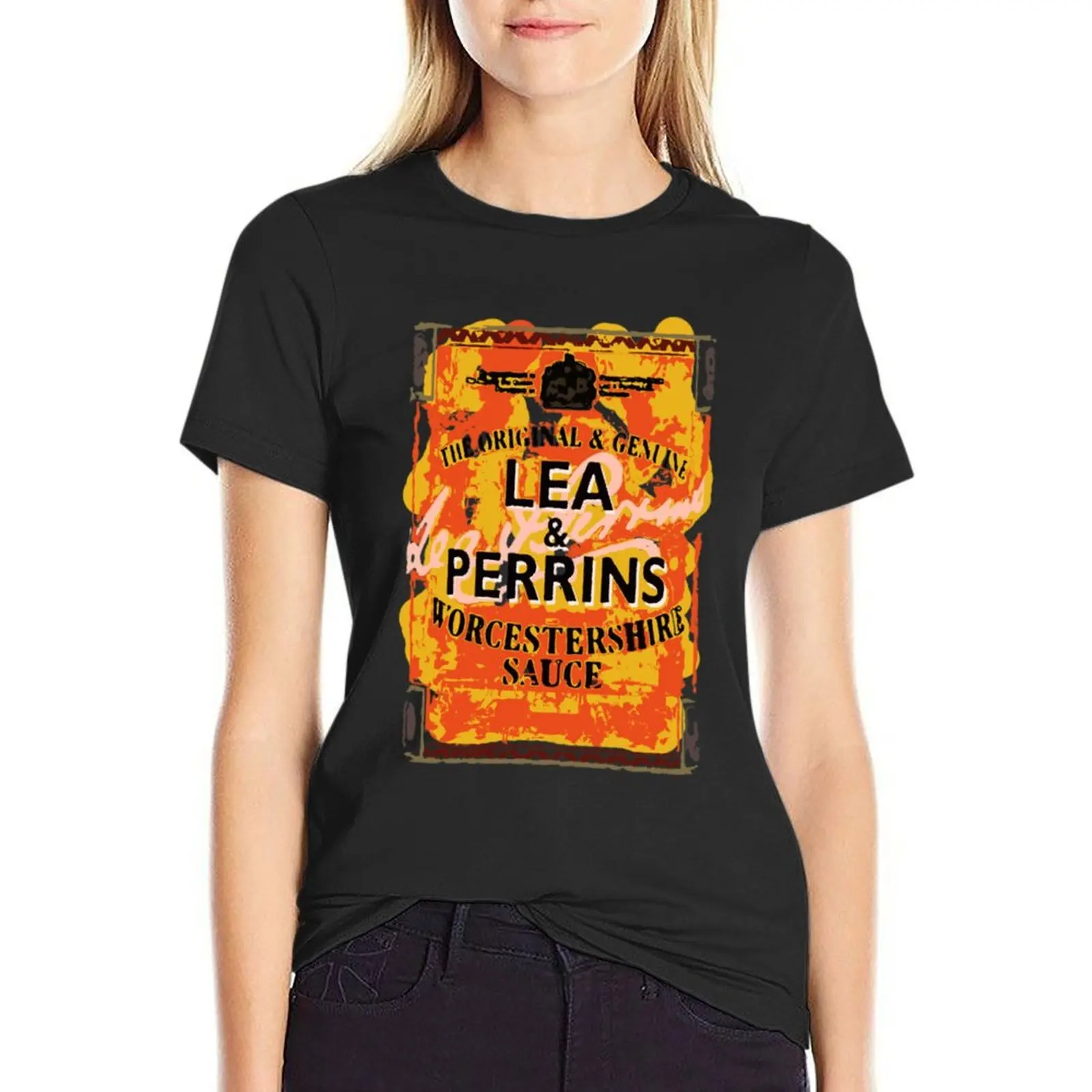 Lea Perrins T-Shirt cute tops lady clothes anime clothes vintage clothes Women