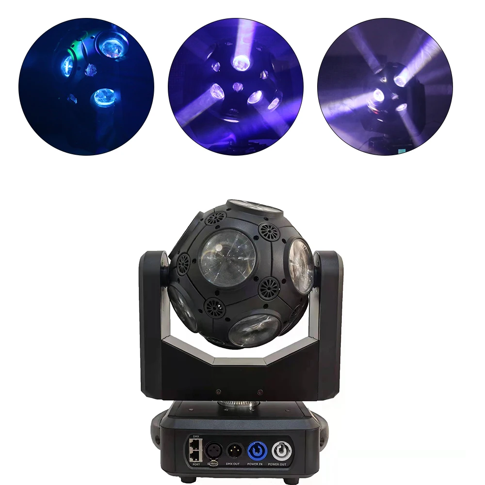 12*12w LED Football Light  RGBW Moving Head Beam Light Magic Ball Rotating Disco Bar Lights Night Club Stage Lighting