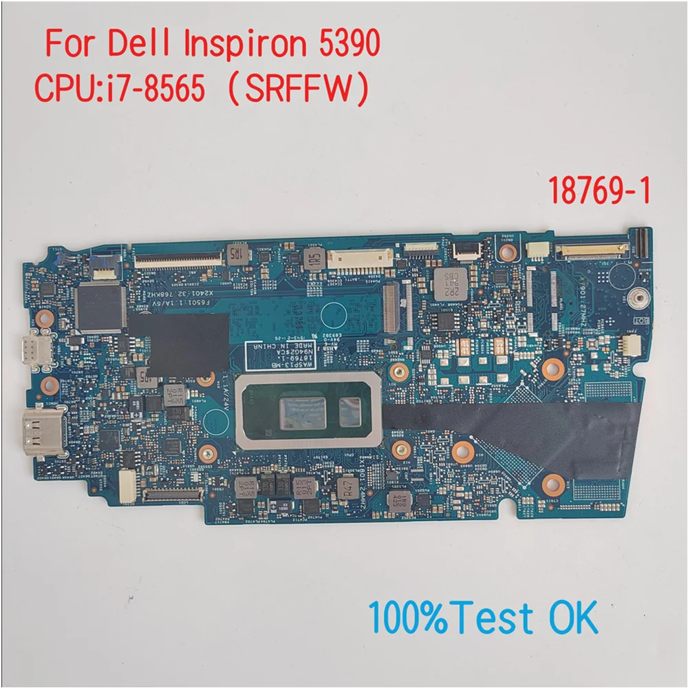 

18769-1 For Dell Latitude 5390 Laptop Motherboard With CPU i5 i7 CN-09H2TM 9H2TM 5V5NC 05V5NC 100%Test OK