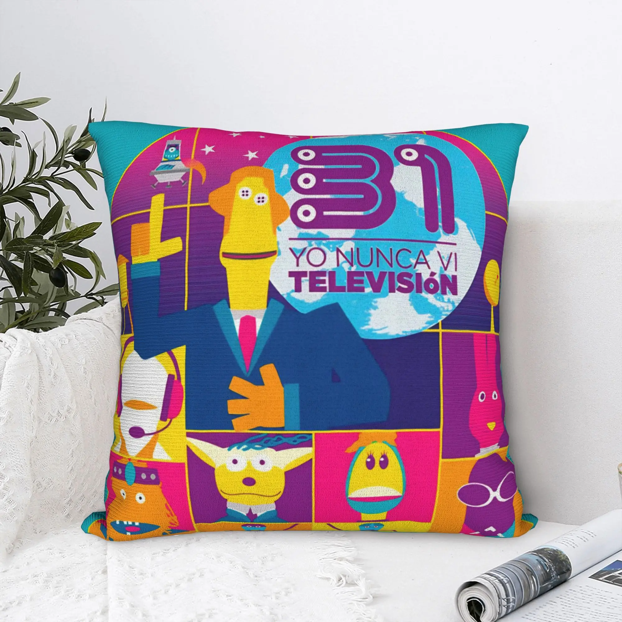 31 Minutos Square Pillow Case 31 Minutes Chilean Comedy Cushion Covers Awesome Zipper Decorative Pillowcase for Seat 45x45cm