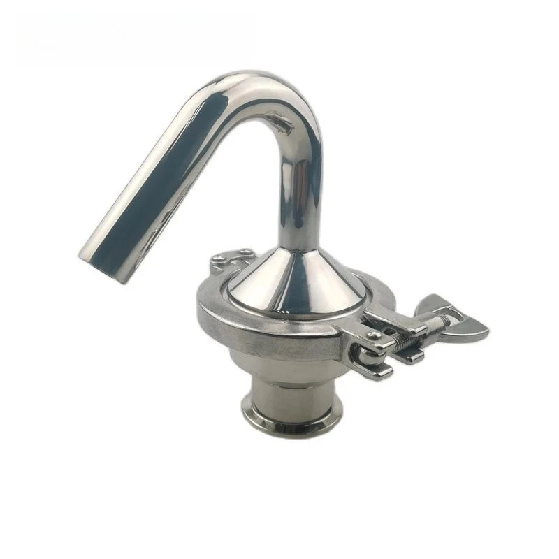 

1,5-дюймовый санитарный клапан Tri-Clamp из нержавеющей стали SS304 с пластиковым шаровым элементом, выпускной/редукционный клапан