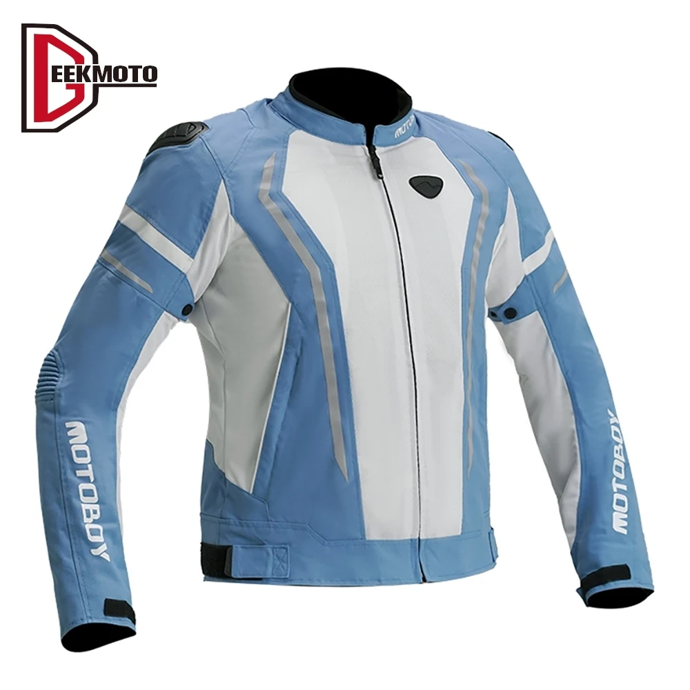 

Mesh Breathable Motorcycle Jacket Windproof Motorbike Riding Protective Clothing Anti Drop Motocross Windproof Jacket