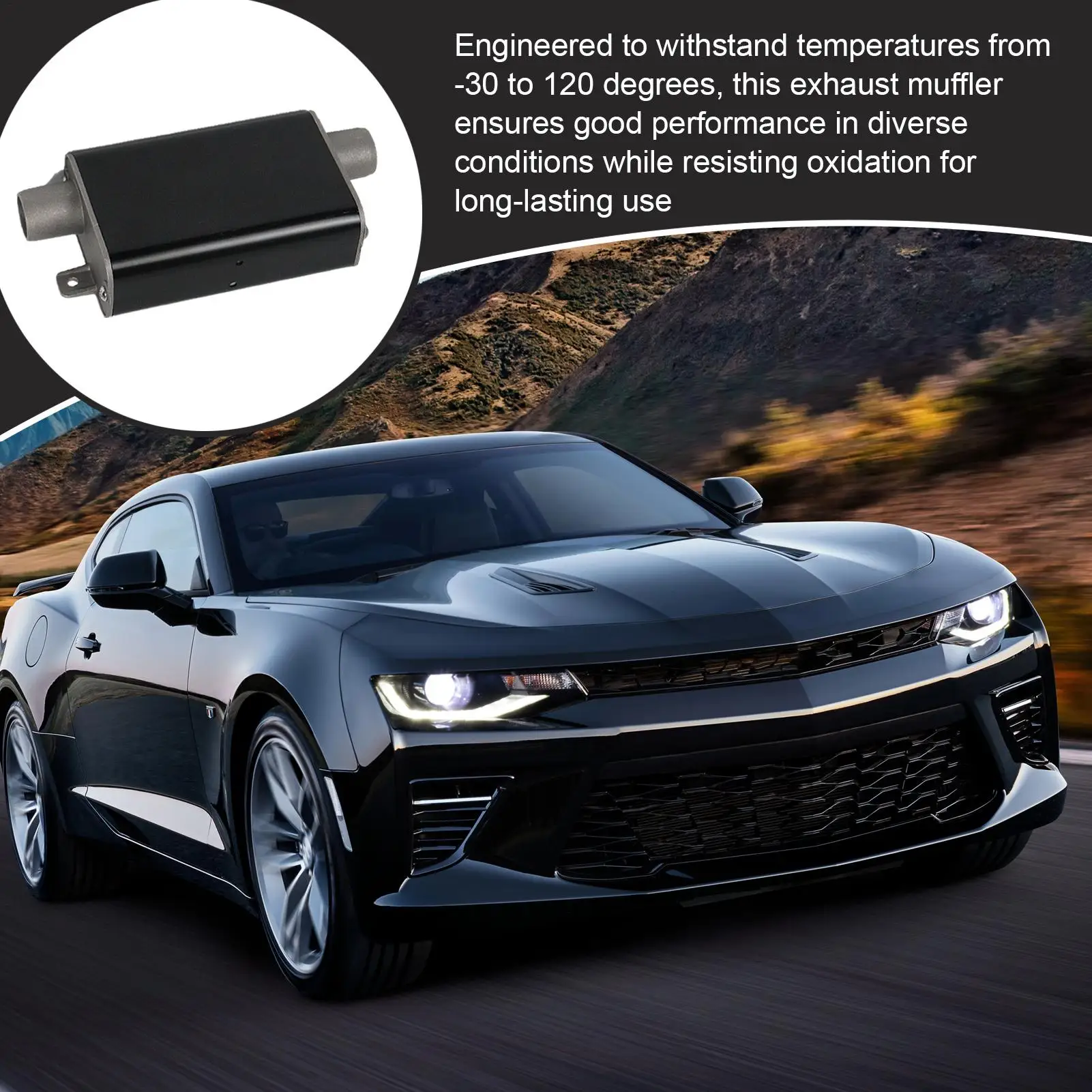 

Глушитель обогревателя из нержавеющей стали, аксессуары для шумоподавления из алюминиевого сплава для парковочного грузовика, автоматический шумоподавитель воздуха