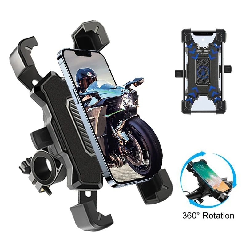 Universal Bicycle Phone Holder Bike Motorcycle Phone Holder Handlebar Stand Mount Bracket Mount Phone Stand For iPhone Samsung