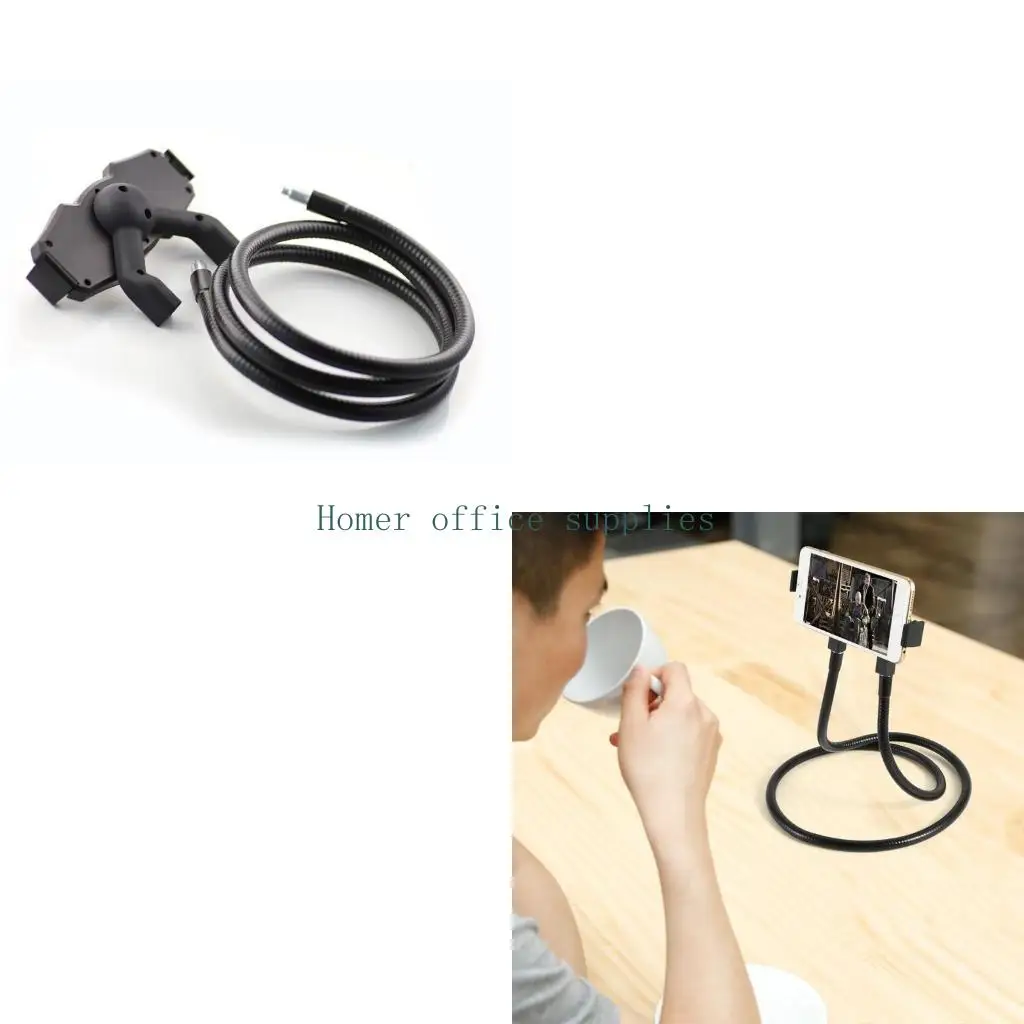 

K43B Настольная маленькая подставка для телефона с ручкой на гусиной шее, дорожные держатели для телефонов