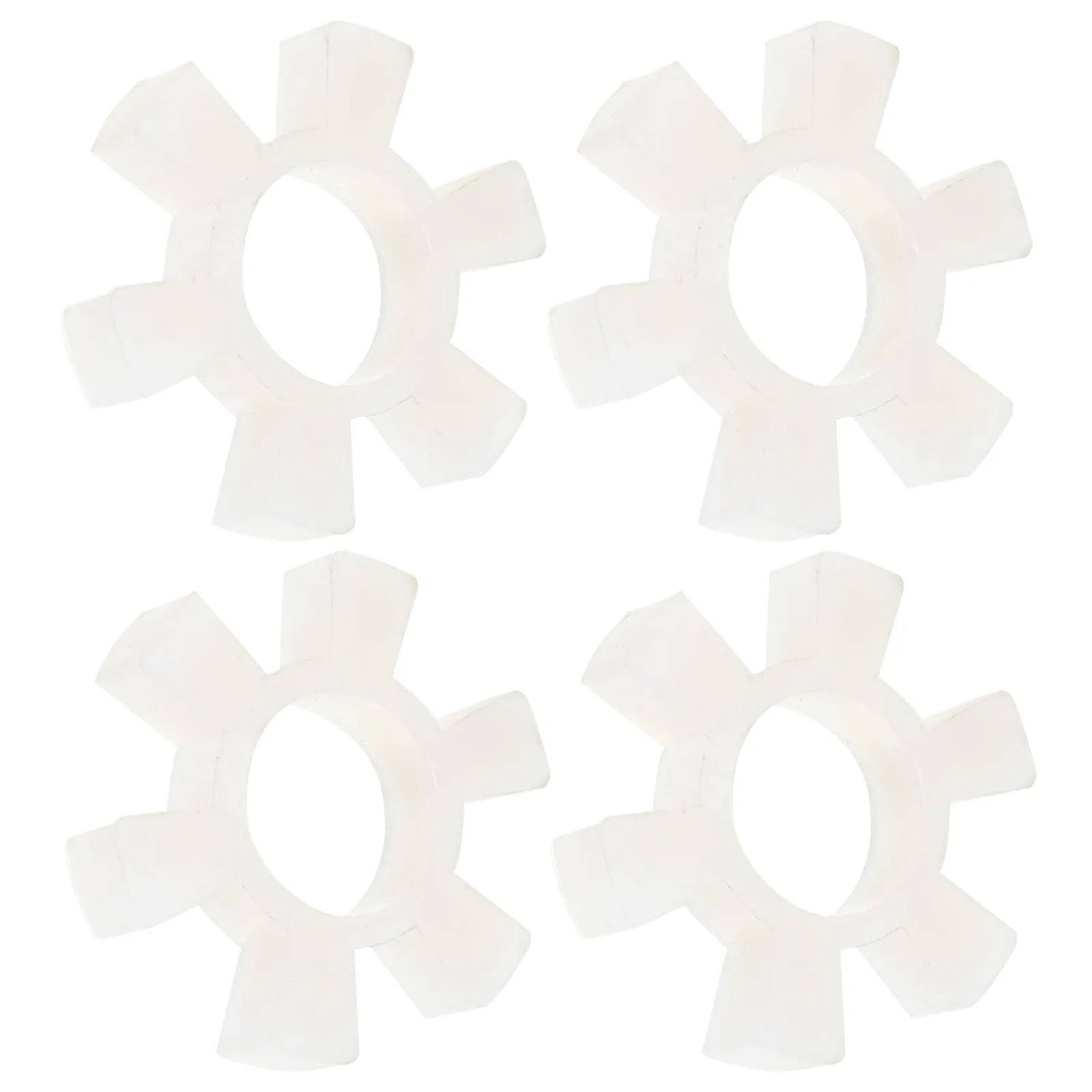 4Pcs Elastic Plum Jaw Coupling Pads Flexible Machine Accessories Wear Resistant Durable Jaw Coupling Spider Machine Accessory