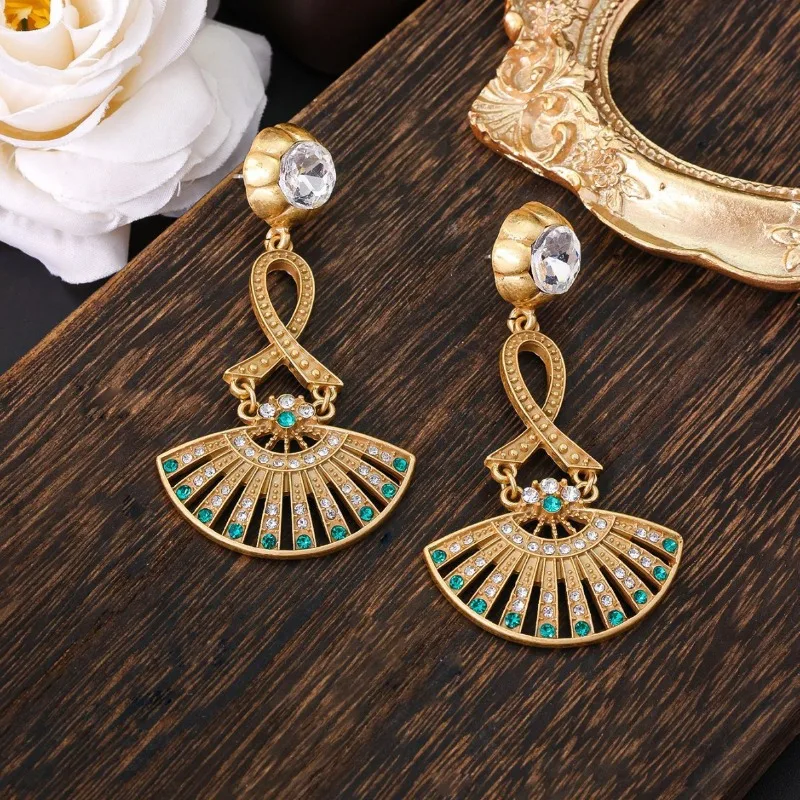 

Серьги-вентиль в средневековом винтажном стиле, новые, в китайском стиле, ретро, в придворном стиле, простые, элегантные, серьги-вентиль с витым дизайном