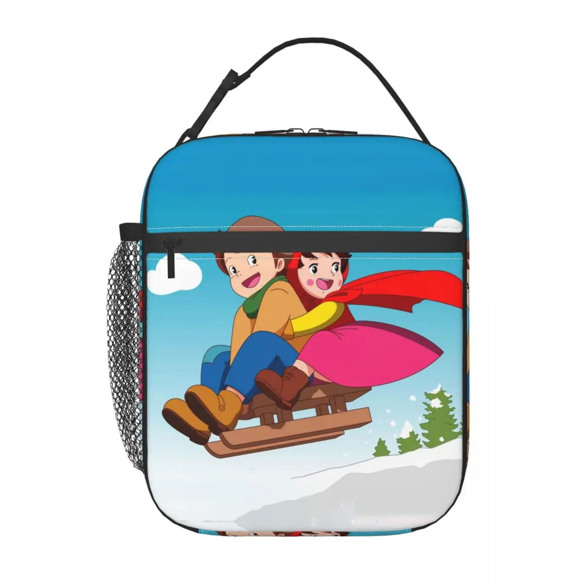 Custom Heidi Girl Of The Alps Lunch Bag Men Women Thermal Cooler Insulated Lunch Boxes for Adult Office