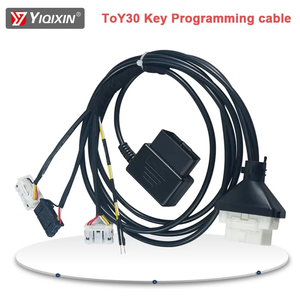 

Кабель Toy30 4A 8A BA для программирования смарт-ключей, совместимый с Autel OBDSTAR Xhorse Key Tool Plus, для всех Toyota Lexus, 16-контактный, 3-в-1 OBD-кабель