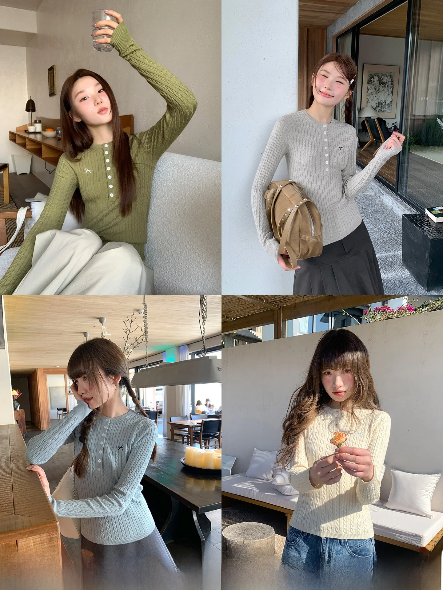 

Simple Style Women's Knitted Sweater Textured Stripe Design Spring Season Long Sleeve round Neck Regular Fit Base Layer Top