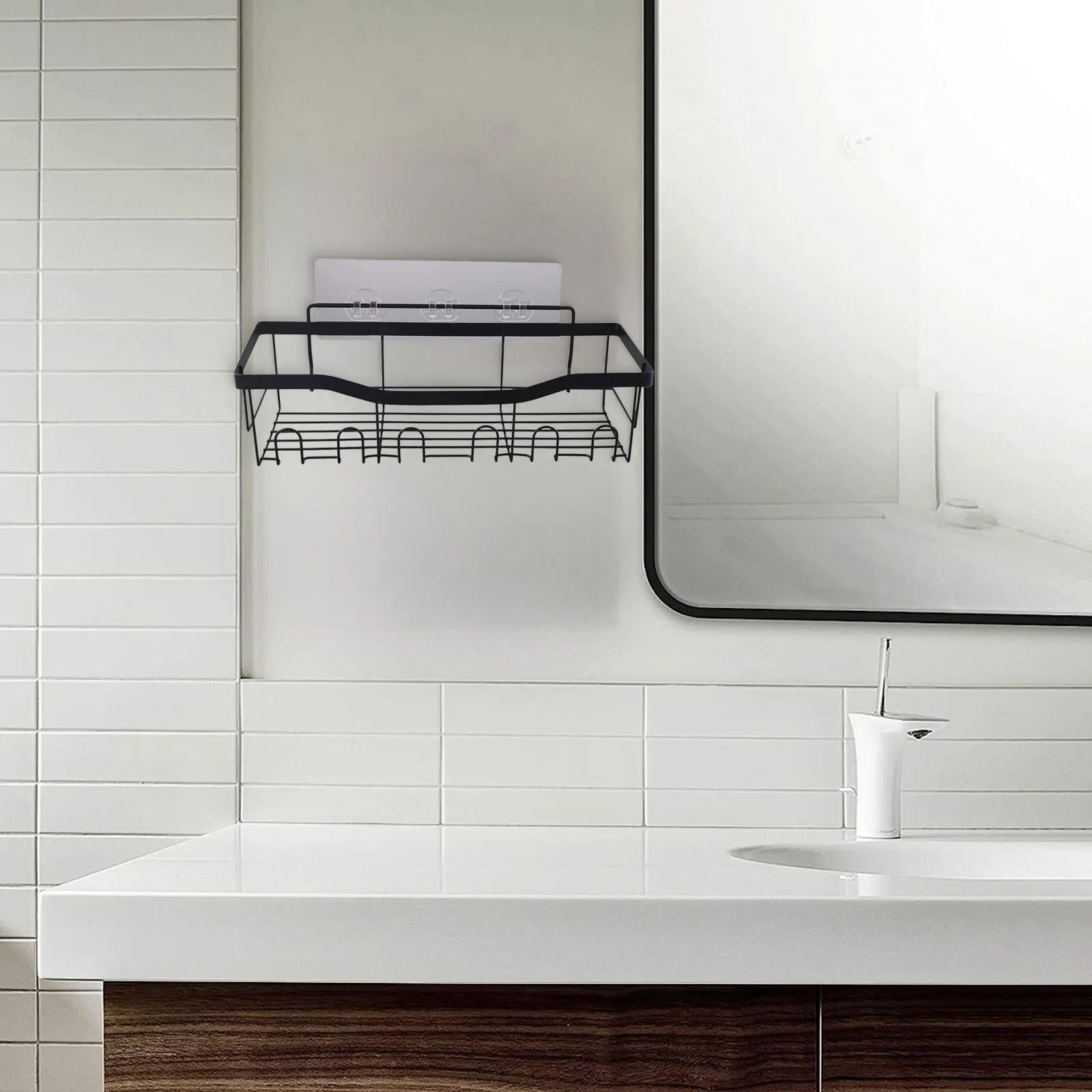 Bathroom Organization Bathroom Shelf Storage Shelf Flexible Installation Open Design Robust Construction Effortless Organization
