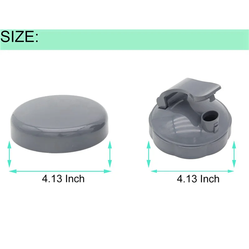 Y15A 2X Kubki do blendera Płaska pokrywa i pokrywa typu Flip Top To-Go Części zamienne kompatybilne z sokowirówką Nutribullet Blender 600W 900W