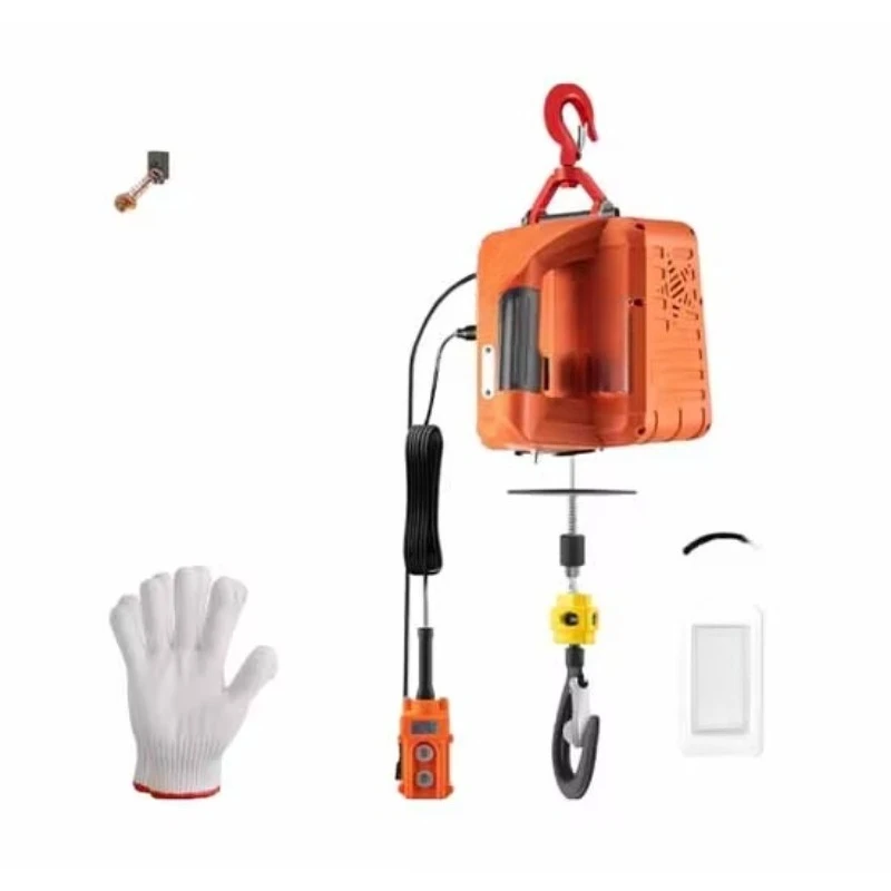 1500W 3 in 1 Electric Hoist Portable Wire Wire Winch Crane 25ft Lifting Height 380V Power Supply Overload Protection Winch