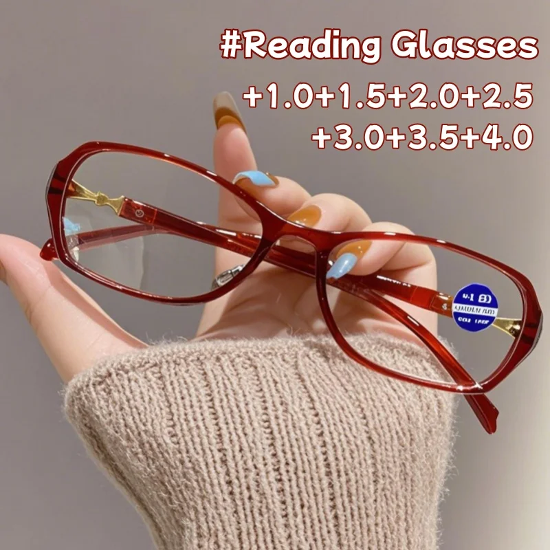 

Oval Fashion Ultra-light Presbyopia Glasses Anti-blue Light High Definition Ladies Anti-fatigue Reading Glasses Computer Goggles