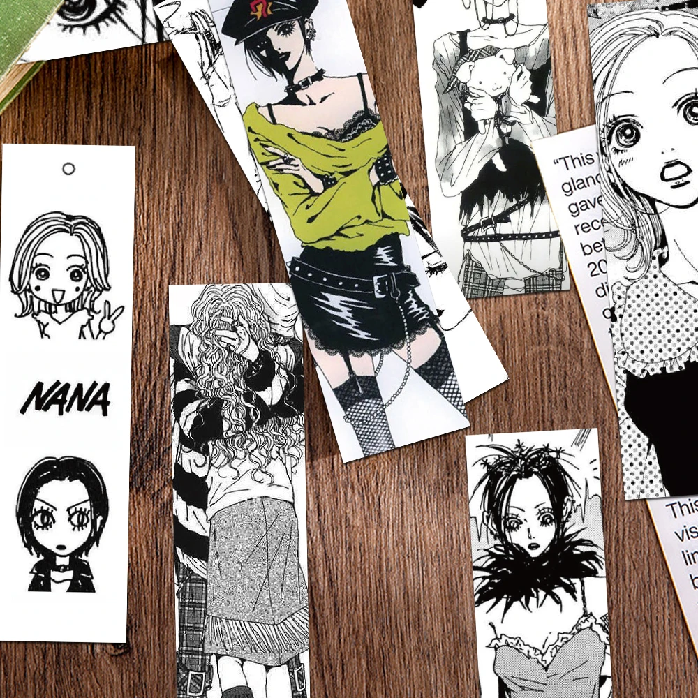 30pcs Cartoon Anime Bookmarks Reading Pages Books Annotated Students Stationary Supplies DIY Creative Aesthetic Bookmark