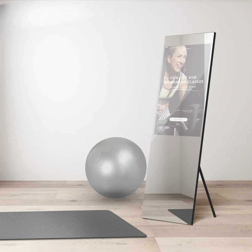 Vercon 43 Inch Intelligent Touch Screen Magic Gym Ai Smart Fitting Lcd Display Exercise Interactive Fitness Mirror