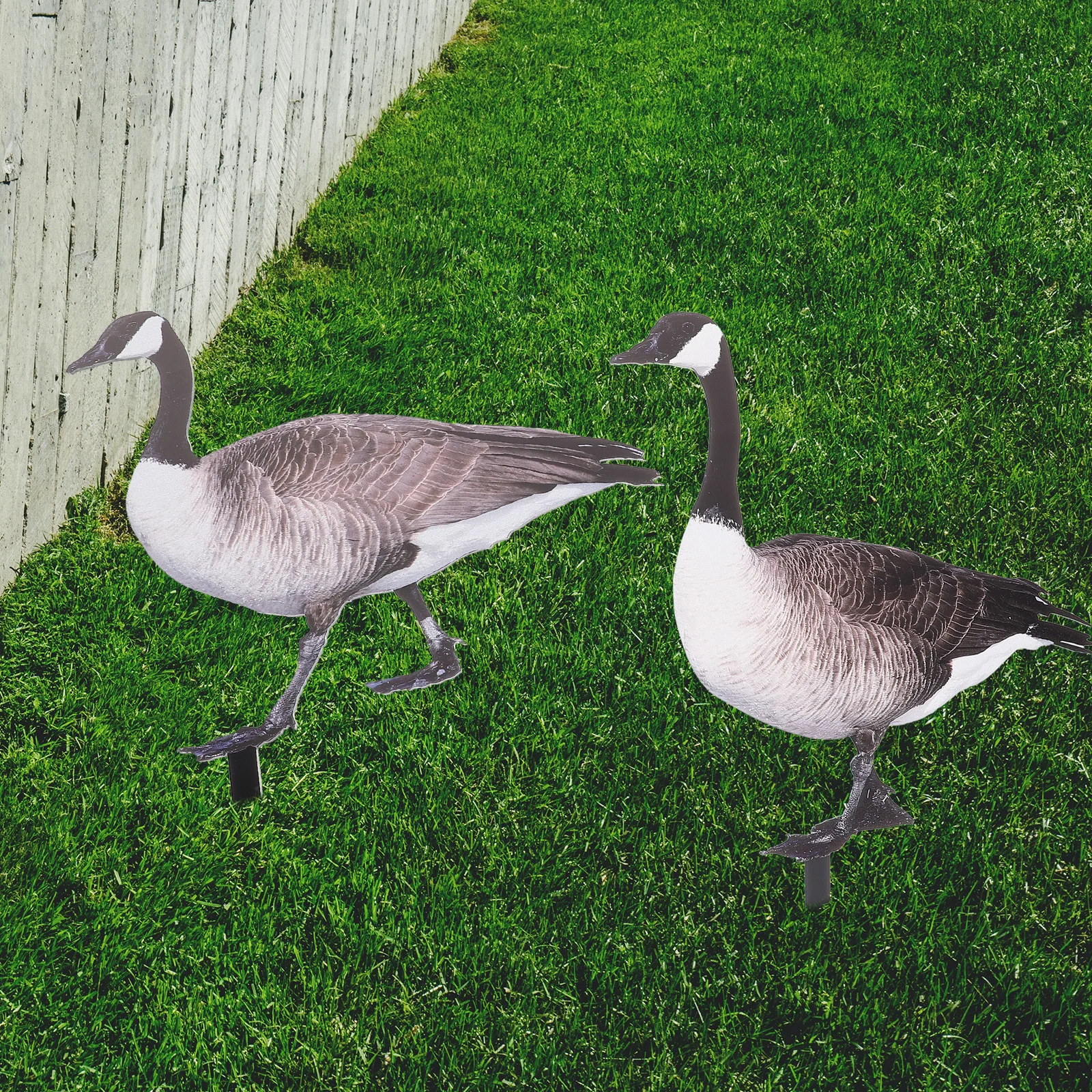 

2 шт. реалистичные акриловые садовые колья для утки, тонкая работа, прочный декор для двора, уличный знак для двора, устойчивый к атмосферным воздействиям