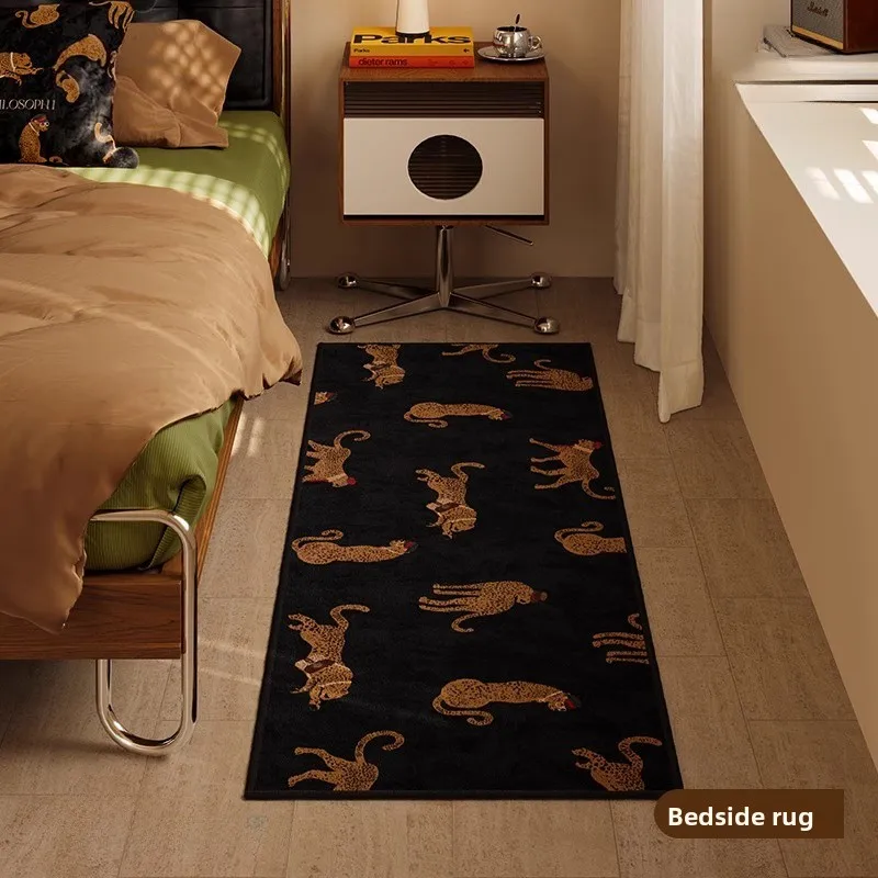 

Serenegeti Luxury Bedroom Carpet Anti-Slip Large Area Full Coverage Soft Crystal Velvet Fabric Bedside Rug Home Decor