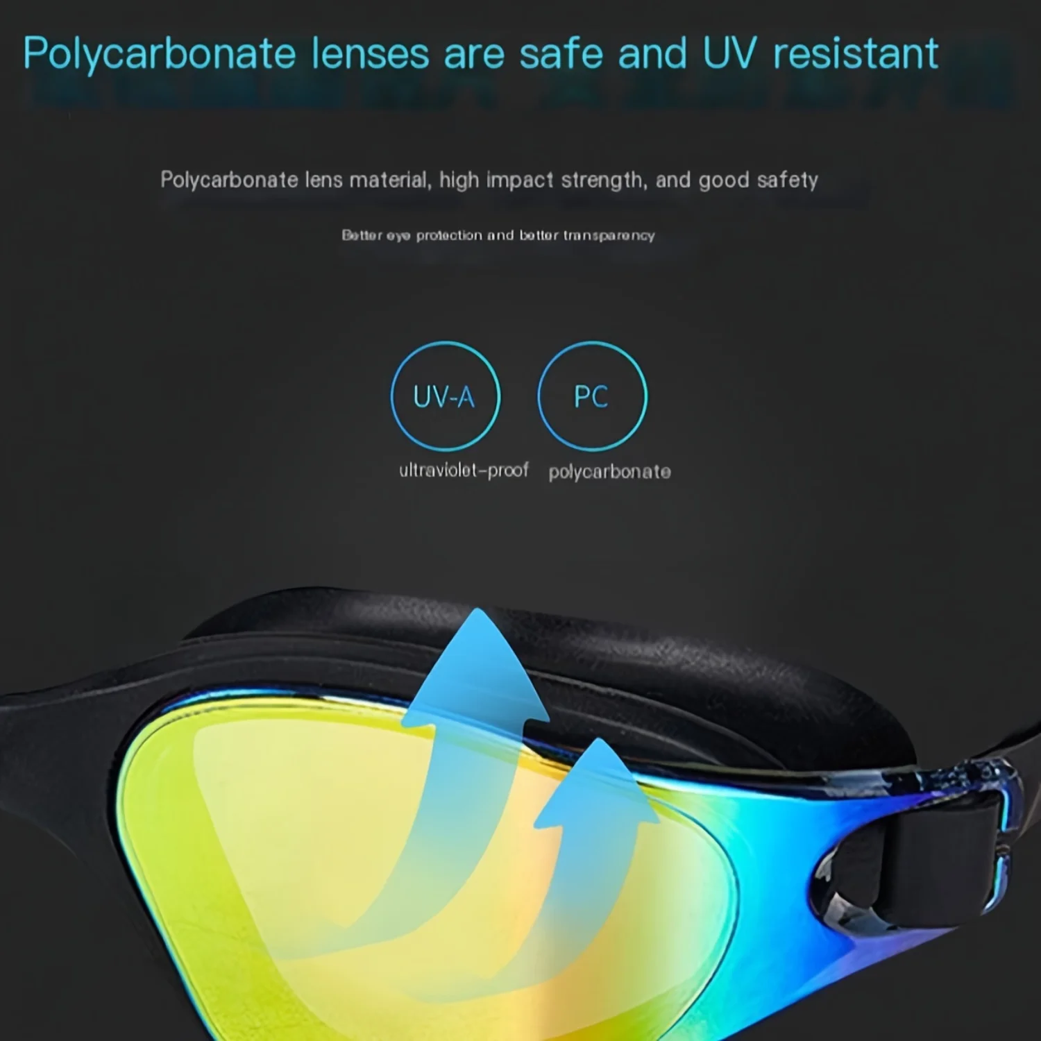 Adjustable Electroplating Swimming Goggles with Anti-fog & Waterproof Coating - Ideal for Water Sports and Training