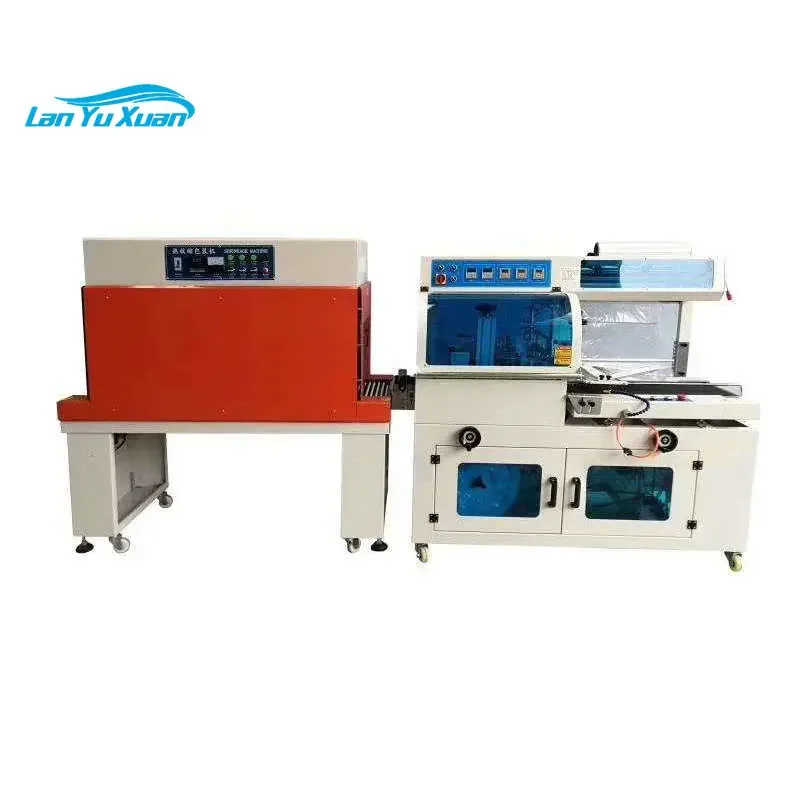 Heat Wiind FQ450 Automatic L POF PE Film Sealer Sealing Auto Shrinking Tunnel Shrink Packing Wrapping Machine for Boxes