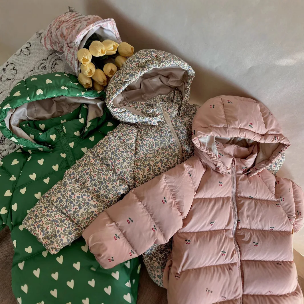 Children Down Coat 2025 Winter New Girl Three-proof 90 White Duck Down Jacket Kid's Warm Clothes Outerwear