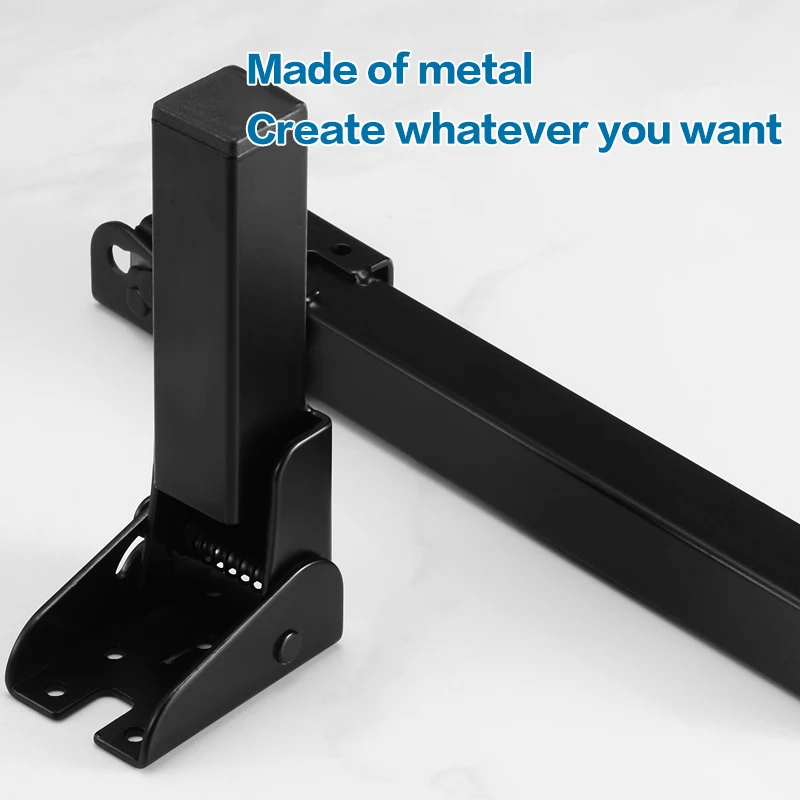 Foldable Table Feet Metal Legs Folding Support Feet Computer Desk Folding Legs Bed Support Legs Camping Table Tripod