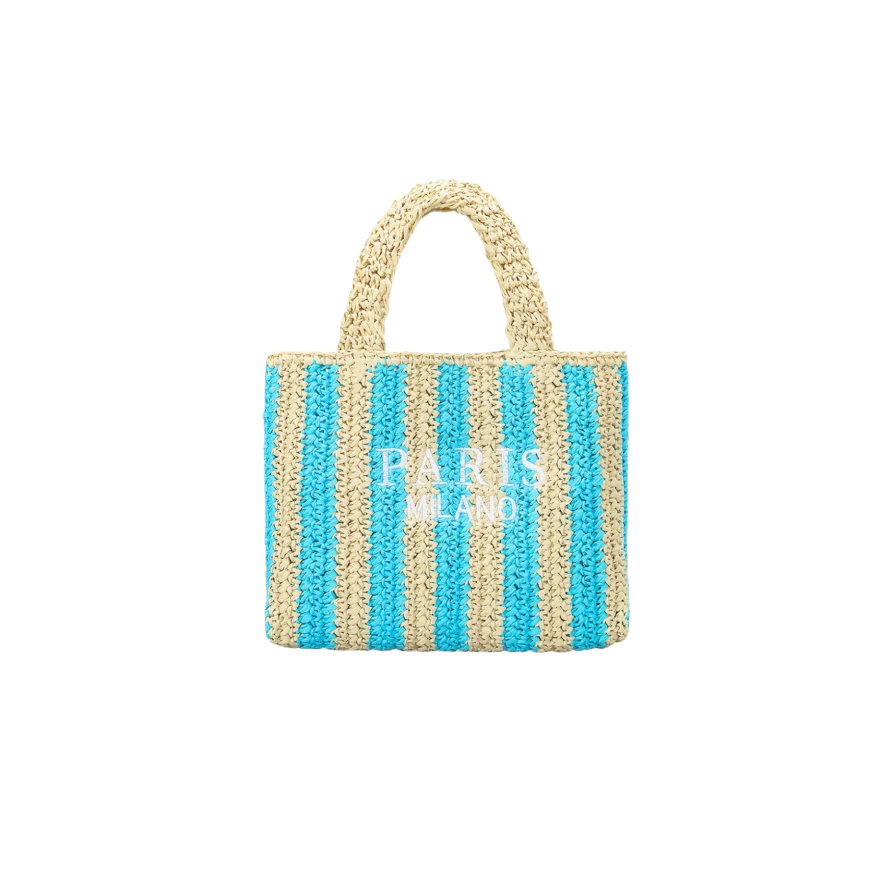 Summer casual chic avant-garde letter street woven tote