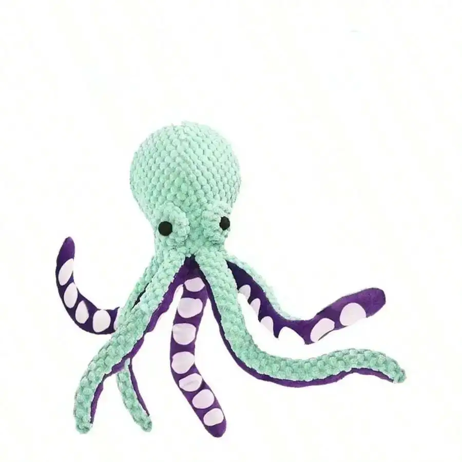 

Octopus Plush Dog Toy Sound Interactive Boredom Relief Large Dog Chew Toy