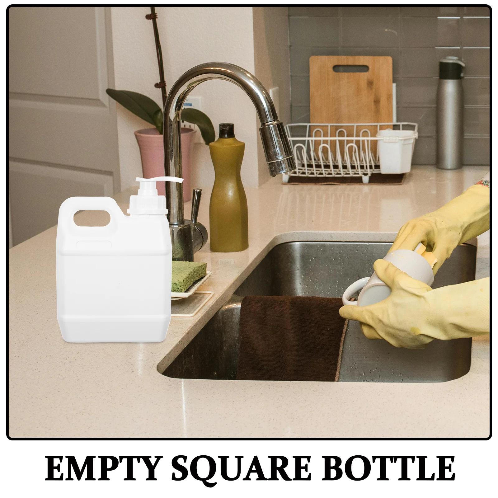 2 pz 1L Tipo di Pressa Pompa Riutilizzabile Bottiglia A Tenuta Per Shampoo Lozione Dispenser Contenitore di Plastica Liquido Vuoto Cosmetici supporto