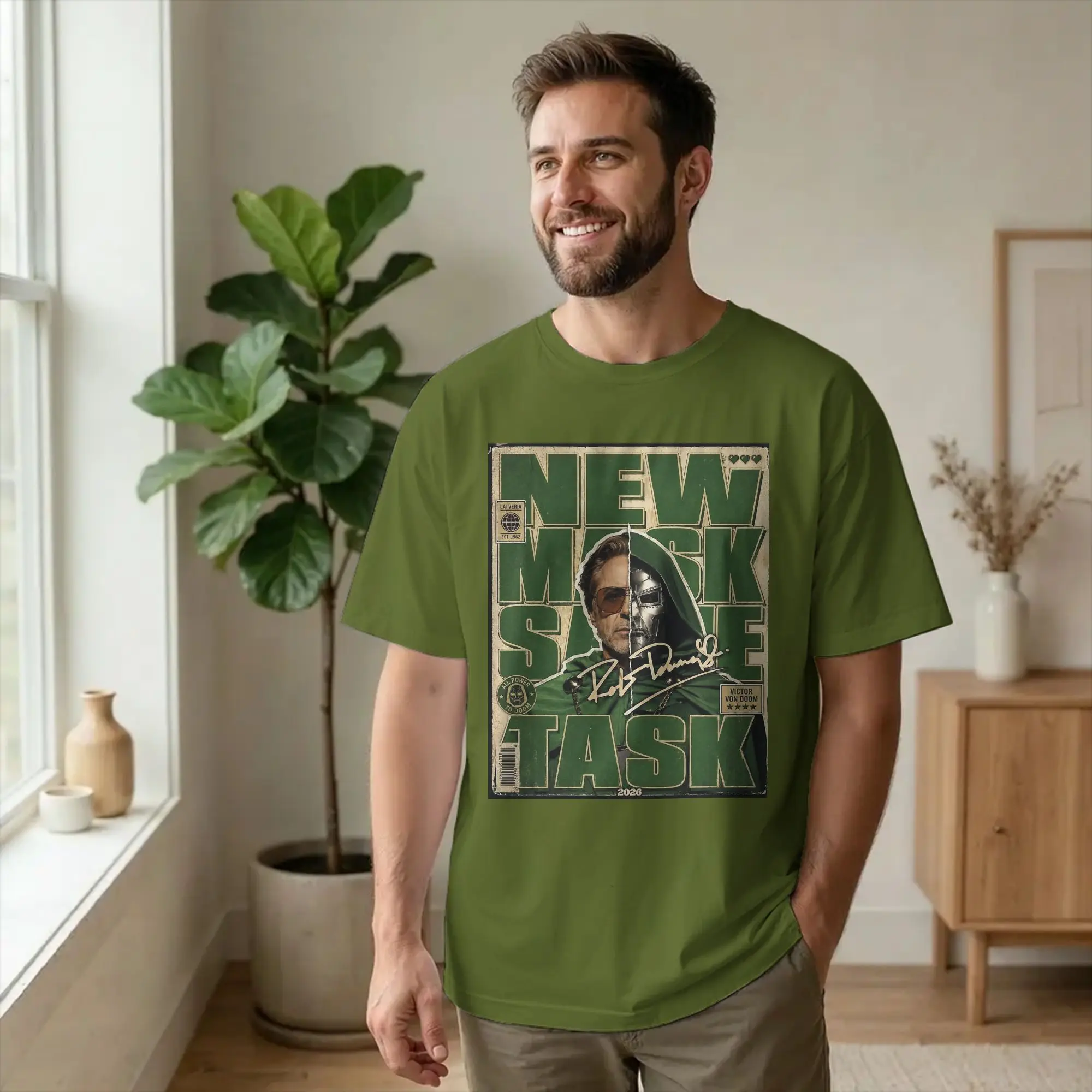 Dr Dooms Sovereign of Latveria T-Shirt for Men Women Pure Cotton Tees Round Neck Short Sleeve T Shirts Gift Idea Clothing