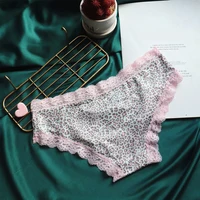 Women's panties Fashion Women's Sexy Lace Panties Silk Low-Rise Leopard Print Cotton Crotch Briefs Comfortable Lingerie for Girl - Image 2