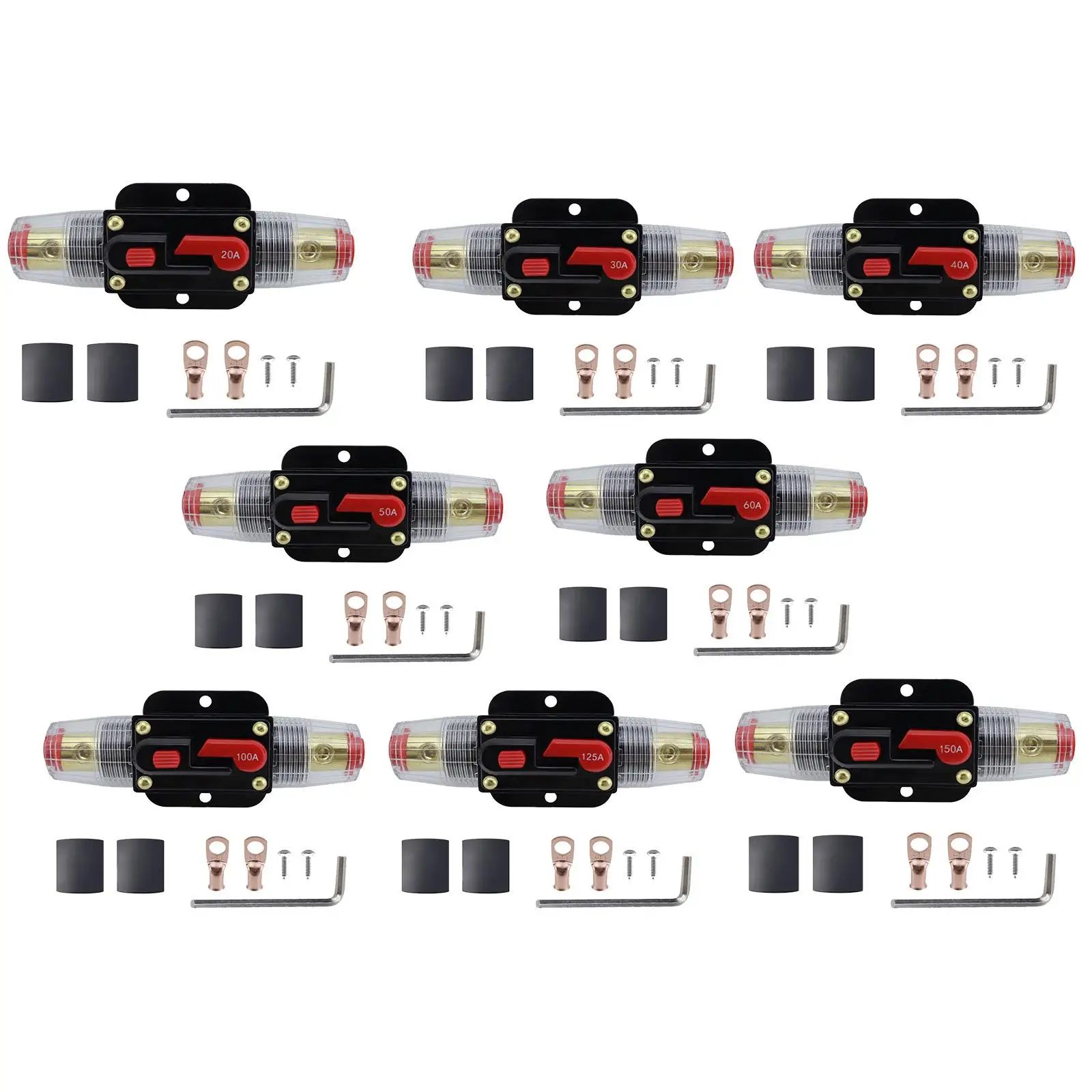 

Universal Circuit Breaker with Manual Reset Button Automotive Accessories