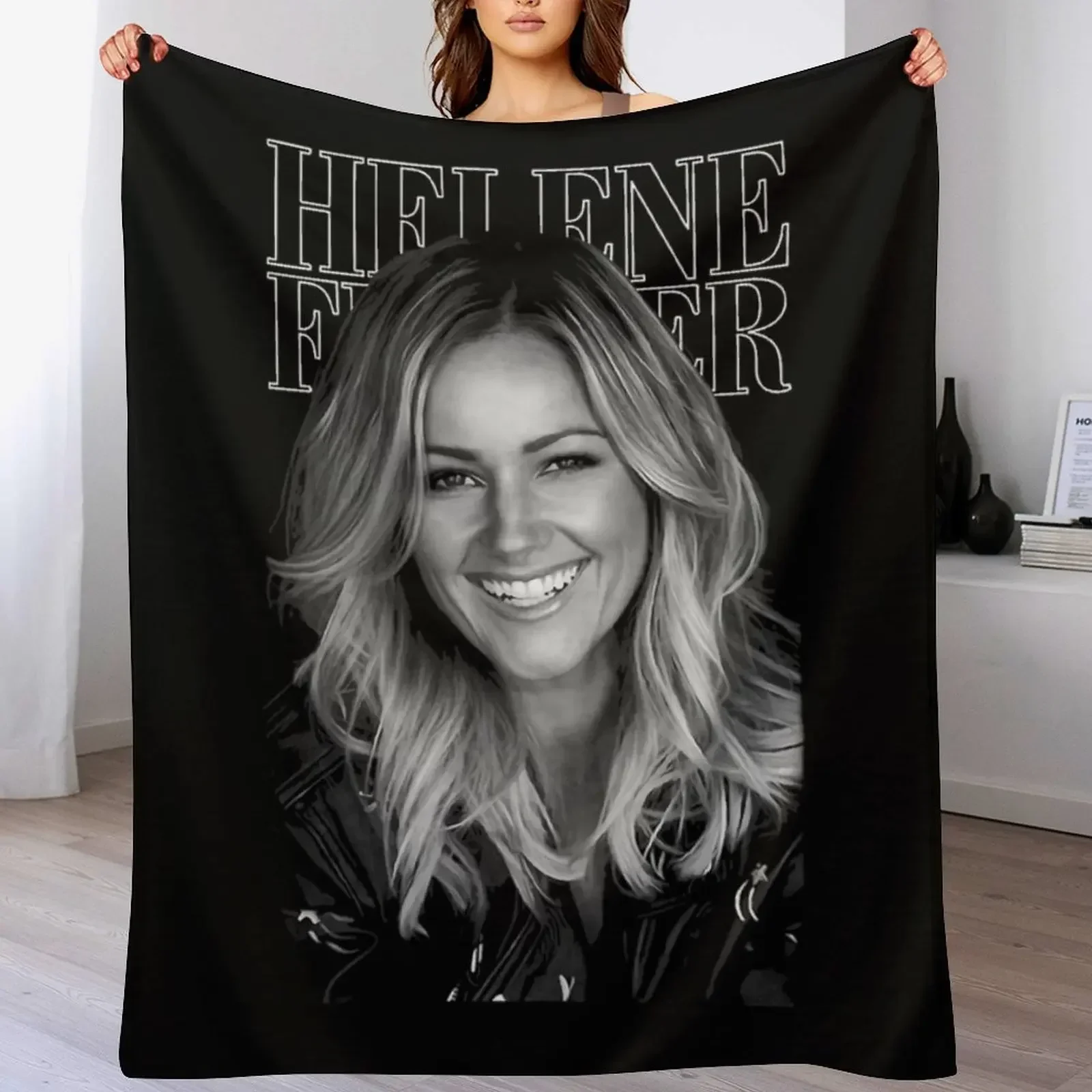 

HELENE FISCHER Throw Blanket Kid'S Flannel Fabric Blankets Winter beds Softest Luxury Blankets