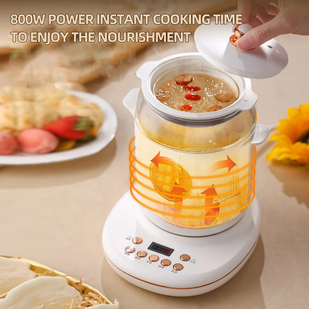 1L التلقائي متعددة الوظائف الصحة الحفاظ على وعاء إبريق القهوة وعاء الحلوى صانع غلاية كهربائية