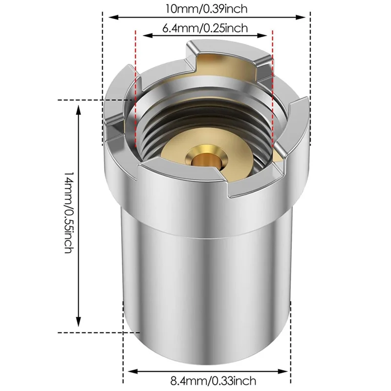 【Последние на складе!】8 шт. кольцевой адаптер, магнитные переходники с резьбой 510, кольцевая резьба для паяльника, магнитный адаптер