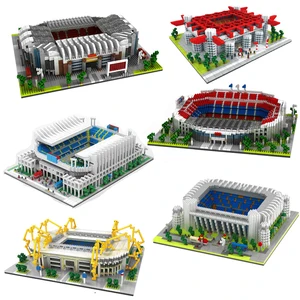 Diamond -Bausteine Spielzeug, Fußballstadion, Old Trafford Camp, Nou, Bernabéu, San Sir, Real Madrid, Barcelona Club, Geschenk, 2023 10 Hauptverkaufsstadium des Fußball -Lego - №3
