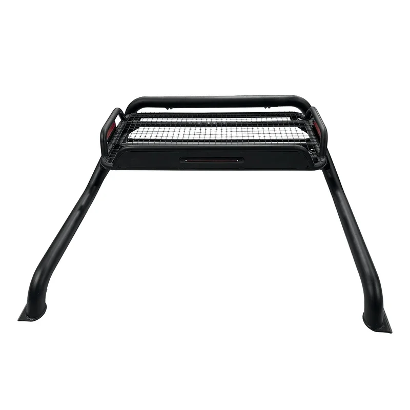 Factory Hot Sale Universal 4X4 Stainls Steel Roll Bar Roof Rack Lage Cer Basket Navara NP00 Tundra Colorado Tacoma Black