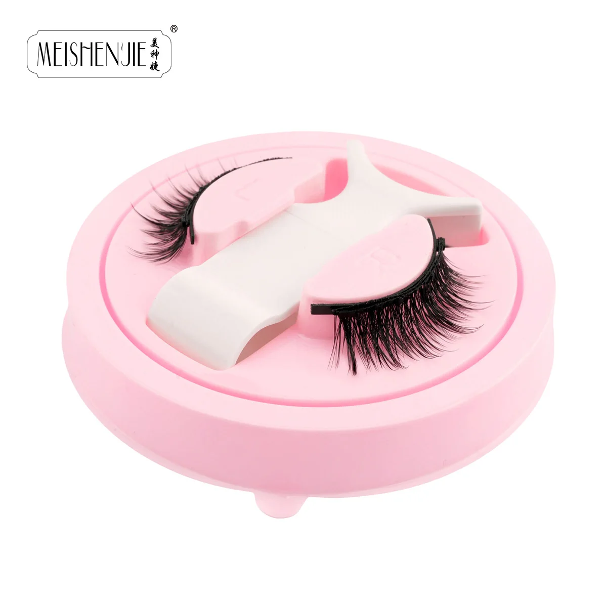 MEISHENJIE 1 Paar magnetische Wimpern, natürliche lange falsche Wimpern, einfach zu verwendende Verlängerung, Make-up-Tools, 3D-Nerz-Magnetwimpern, Cils