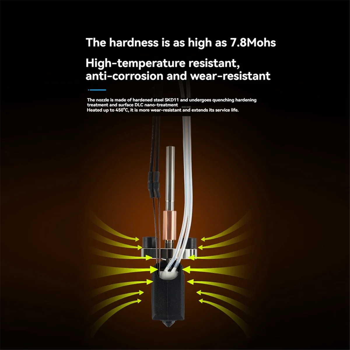 

Комплект обновления Hotend AT59 для Ender3 V3/Plus Hotend, сменная насадка из закаленной стали, комплект Hot End, аксессуары для 3D-принтеров
