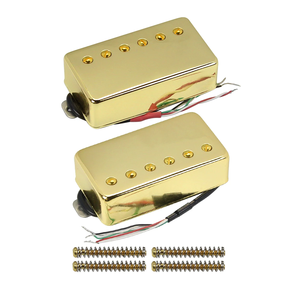 FLEOR Electric Guitar Humbucker Pickup Ceramic Pickup Gold / Black for LP Style Guitar Parts