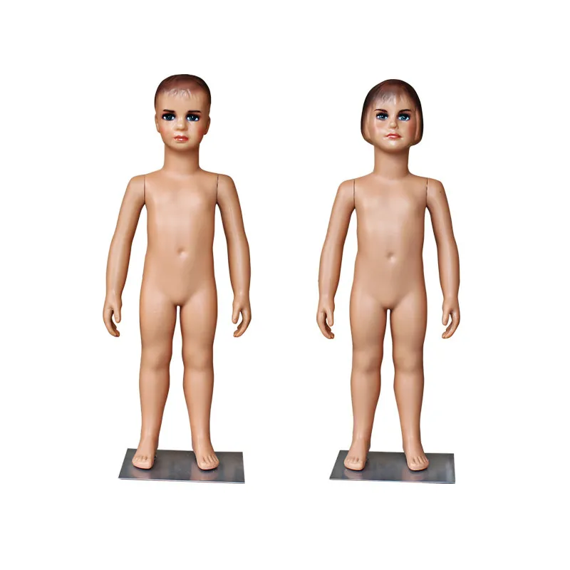 Plastic Kids Full Body Mannequin, Boy Girl Child Dummy Model for Children Clothing Shop Display