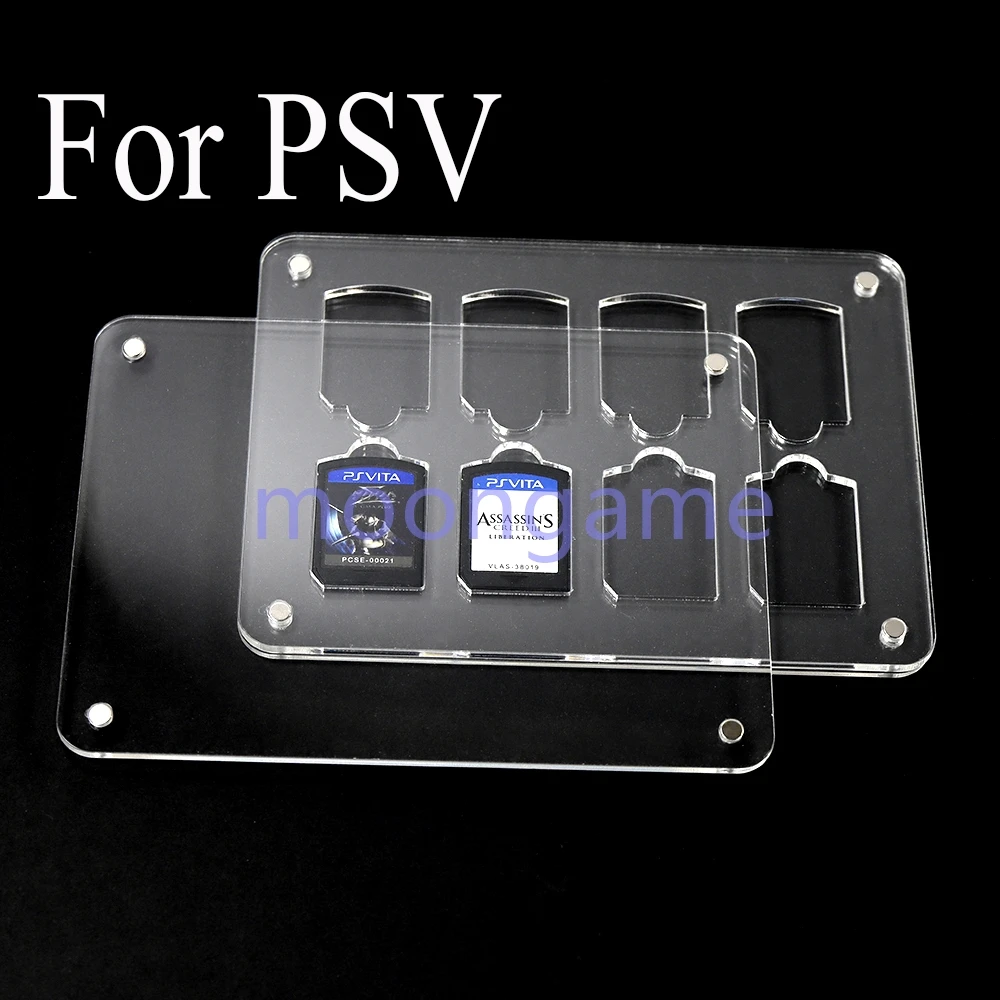 1 قطعة ل PSVITA PSV1000 PSV2000 الشفافية بطاقة الألعاب الاكريليك الحال بالنسبة PSV 1000 2000 عرض حالة تخزين قذيفة صندوق شفاف