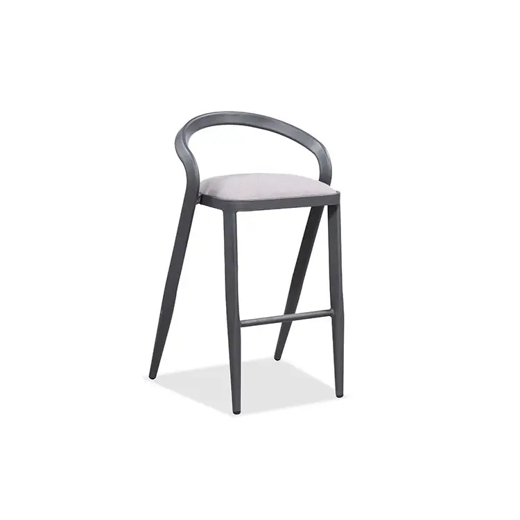 Terrace Whole Aluminium Frame Luxury Style Outdoor Furniture bar Stool Sets Waterproof bar Table and Chair Set
