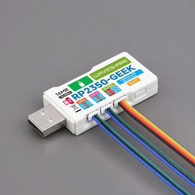 Woli Weixue RP2350 GEEK geek development board with 1.14inch 65K color LCD USB debugging downloader