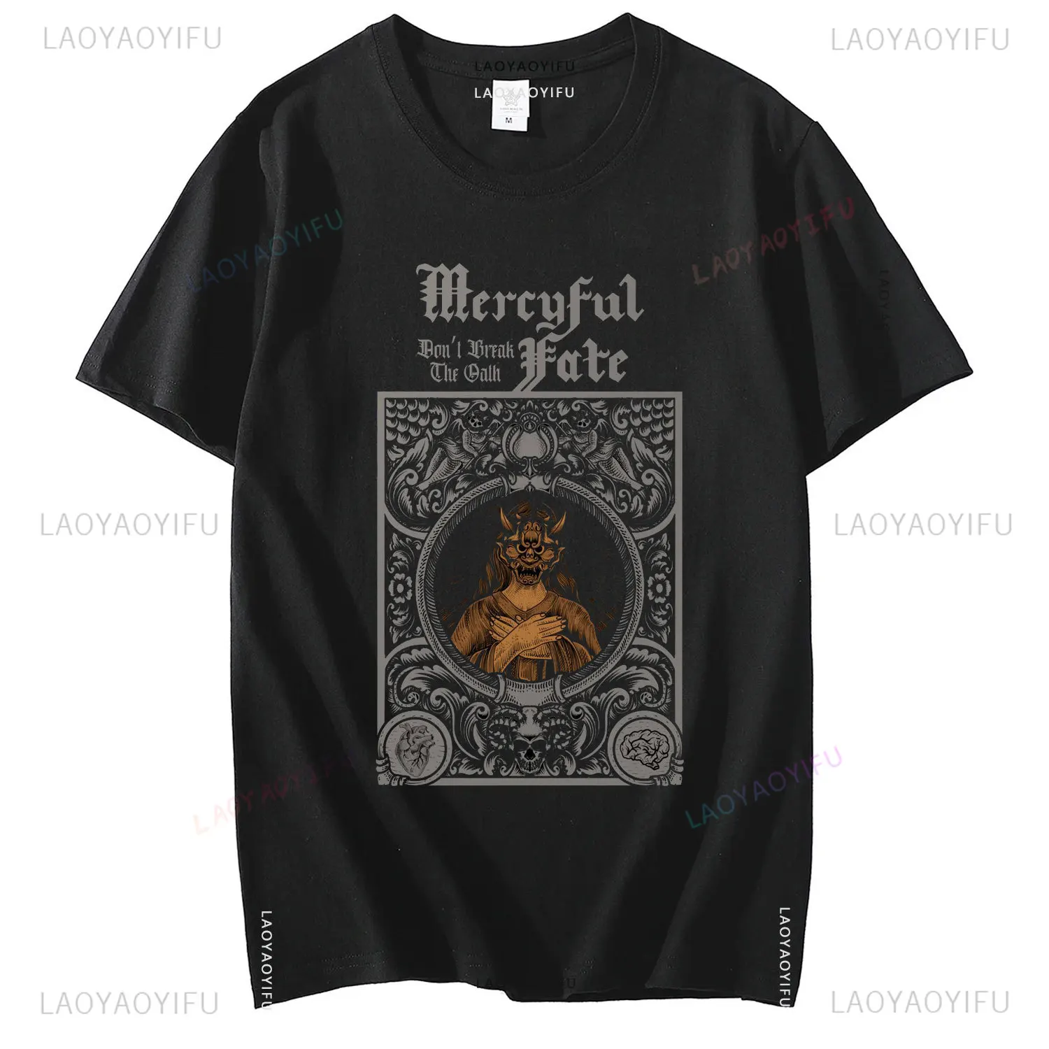 Summer Mercyful Fate Don\'t Break The Oath High Quality Cotton T-Shirt Unisex O-neck Streetwear Short Sleev Heavy Metal Man Tops