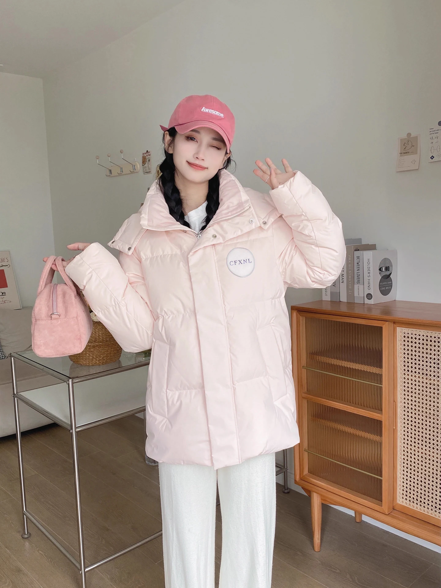 Dames verdikte katoenen Jaet losse pasvorm Koreaanse Sle winterjas Trendy bovenkleding Duurzame polyester stof Ritssluiting
