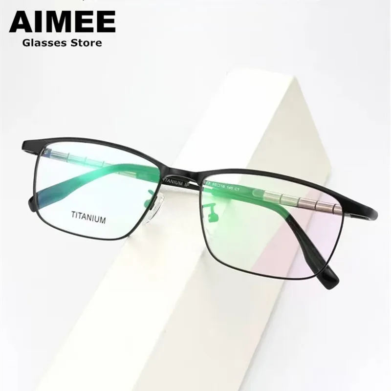 

Сверхлегкая оправа для очков из чистого титана, японский дизайн, мужские деловые квадратные очки, женские модные ретро винтажные очки, новинка