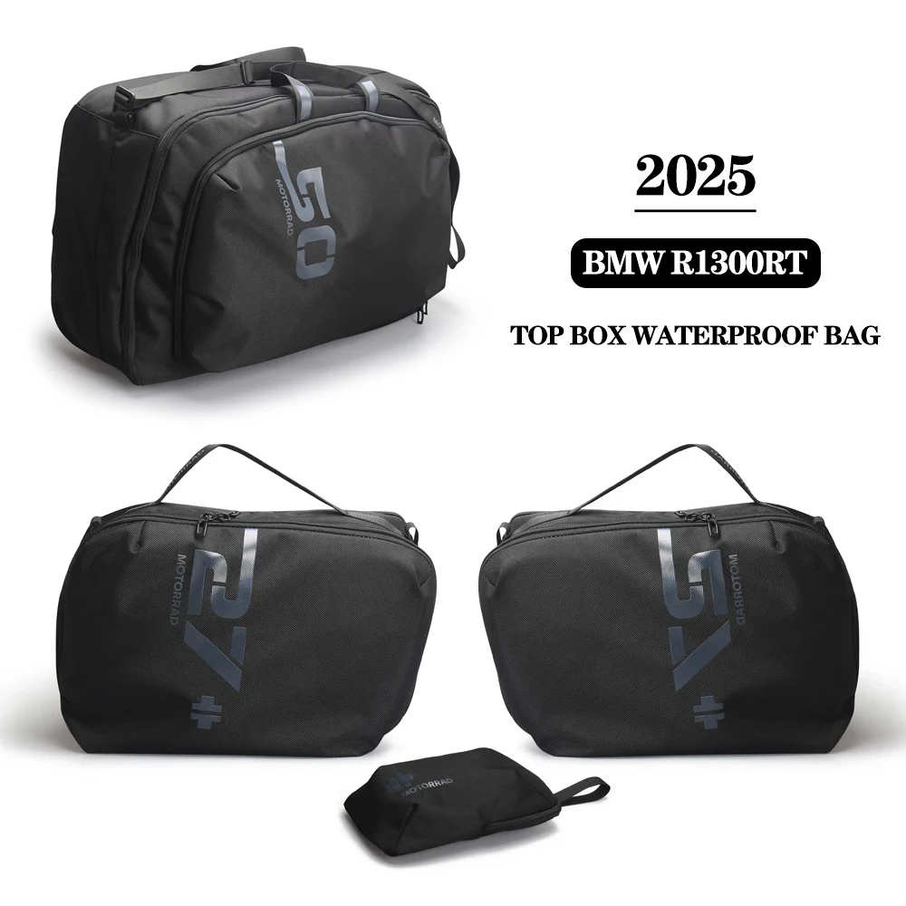 

Motorcycle Black with Logo Luggage Side Case Inner Bag For BMW R 1300 RT R1300 RT R1300RT r1300rt 2025 Top Case Waterproof Bag